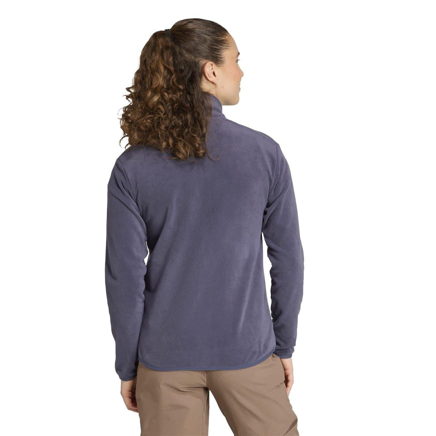 Shadow Blue - Back - Adidas Womens-Ladies Xperior Softshell Fleece Jacket