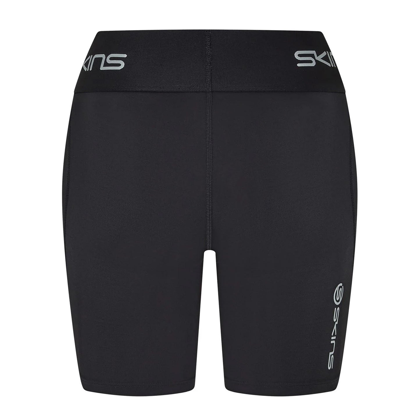 Black - Back - Skins Womens-Ladies Series-1 Skinny Athletic Compression Shorts