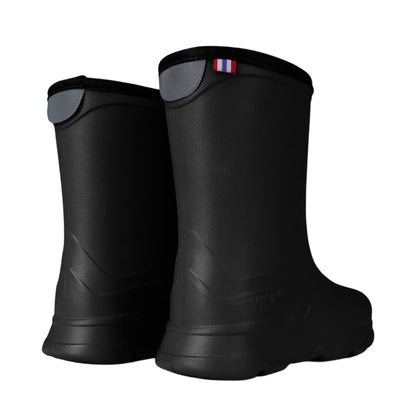 Black-Grey - Back - Viking Childrens-Kids Playrox Wellington Boots