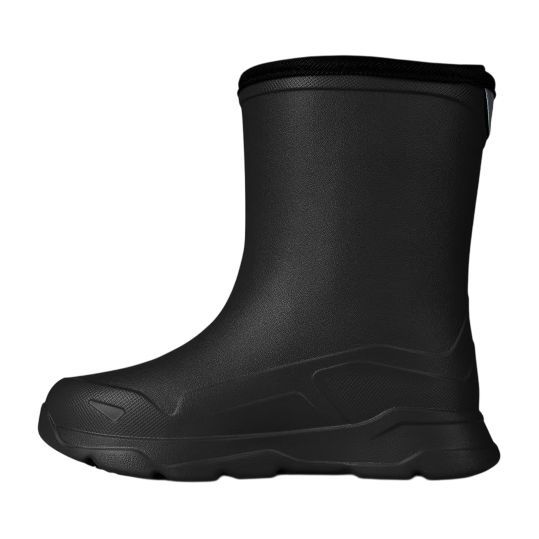 Black-Grey - Side - Viking Childrens-Kids Playrox Wellington Boots