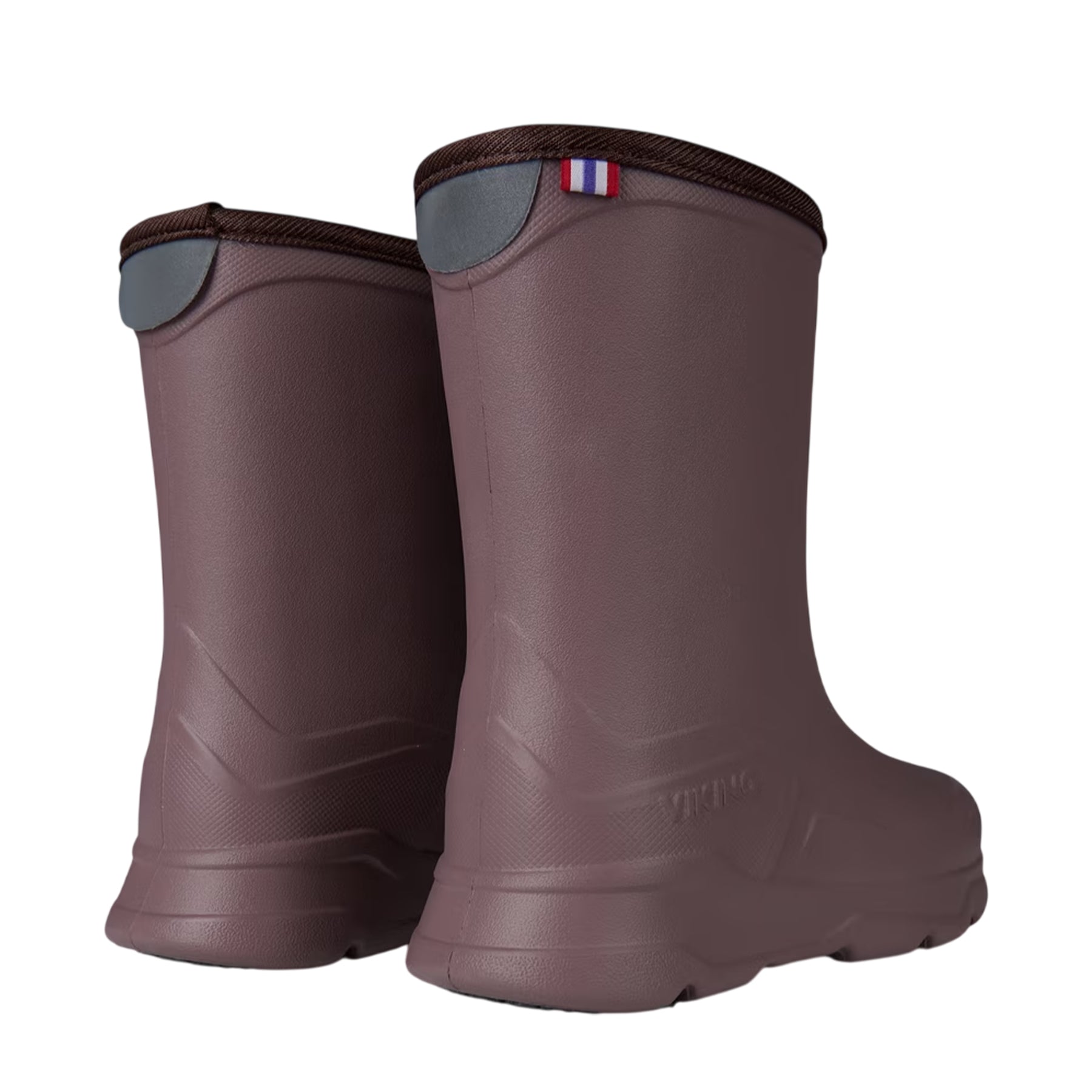 Rose-Grey - Back - Viking Childrens-Kids Playrox Wellington Boots