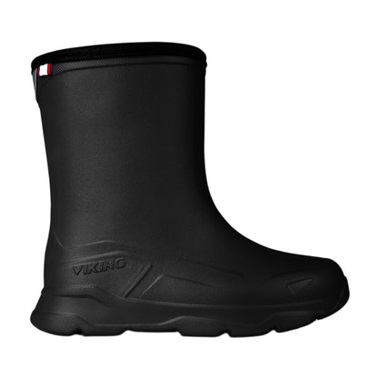 Black-Grey - Front - Viking Childrens-Kids Playrox Wellington Boots
