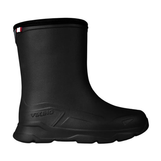 Black-Grey - Front - Viking Childrens-Kids Playrox Wellington Boots