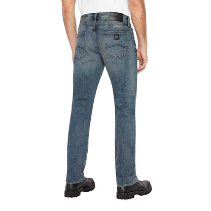 Indigo - Back - Armani Exchange Mens J13 Denim Slim Jeans