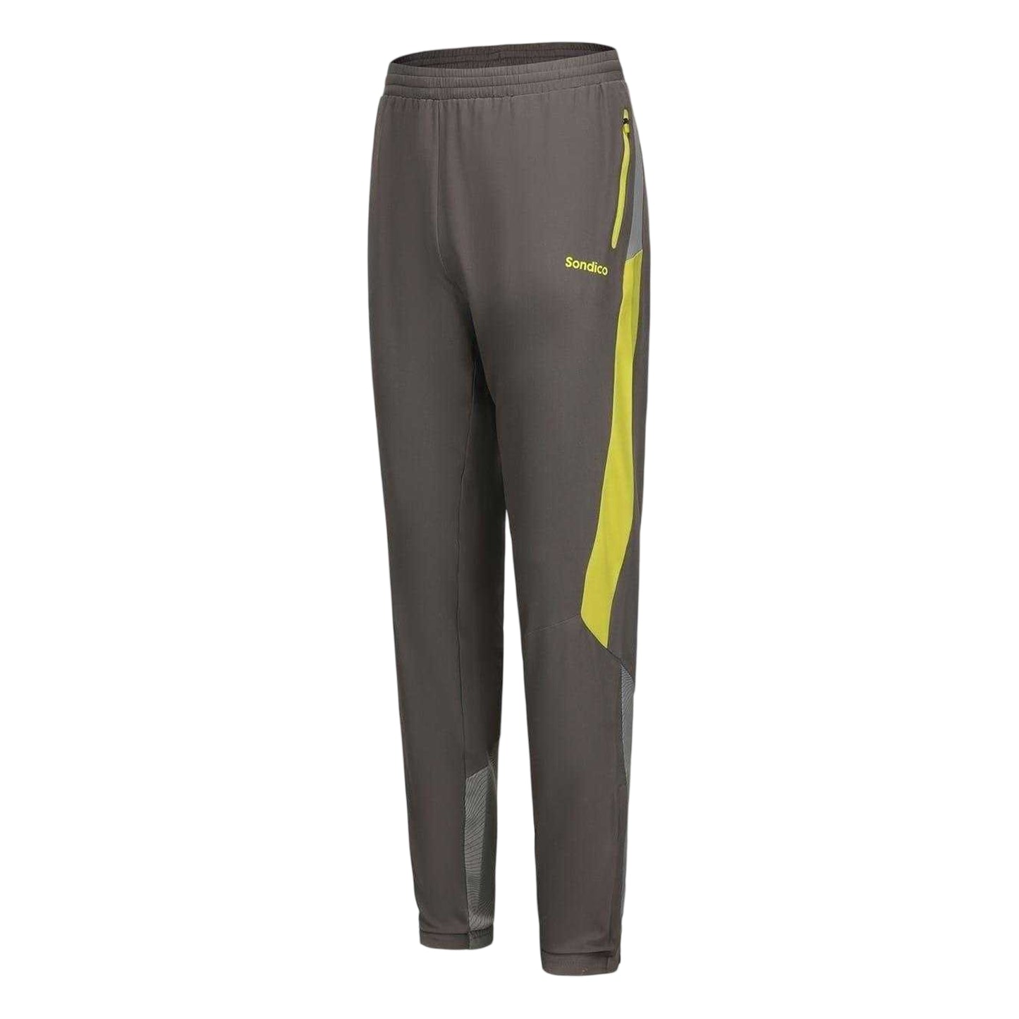 Grey-Green - Side - Sondico Mens Blaze Colour Block Jogging Bottoms