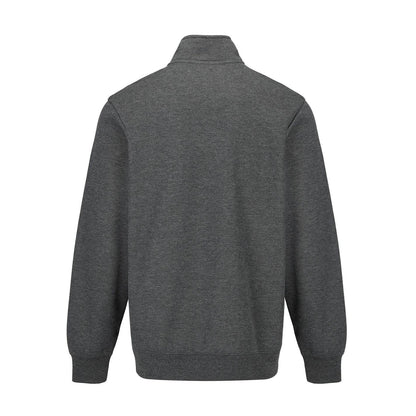 Charcoal Marl - Back - Slazenger Mens Quarter Zip Fleece