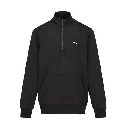 Black - Front - Slazenger Mens Quarter Zip Fleece