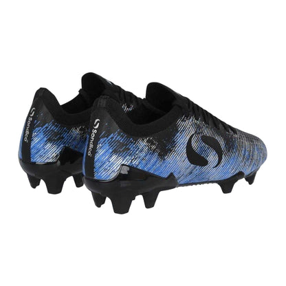 Black-Blue - Back - Sondico Childrens-Kids Blaze Knitted Sock Football Boots