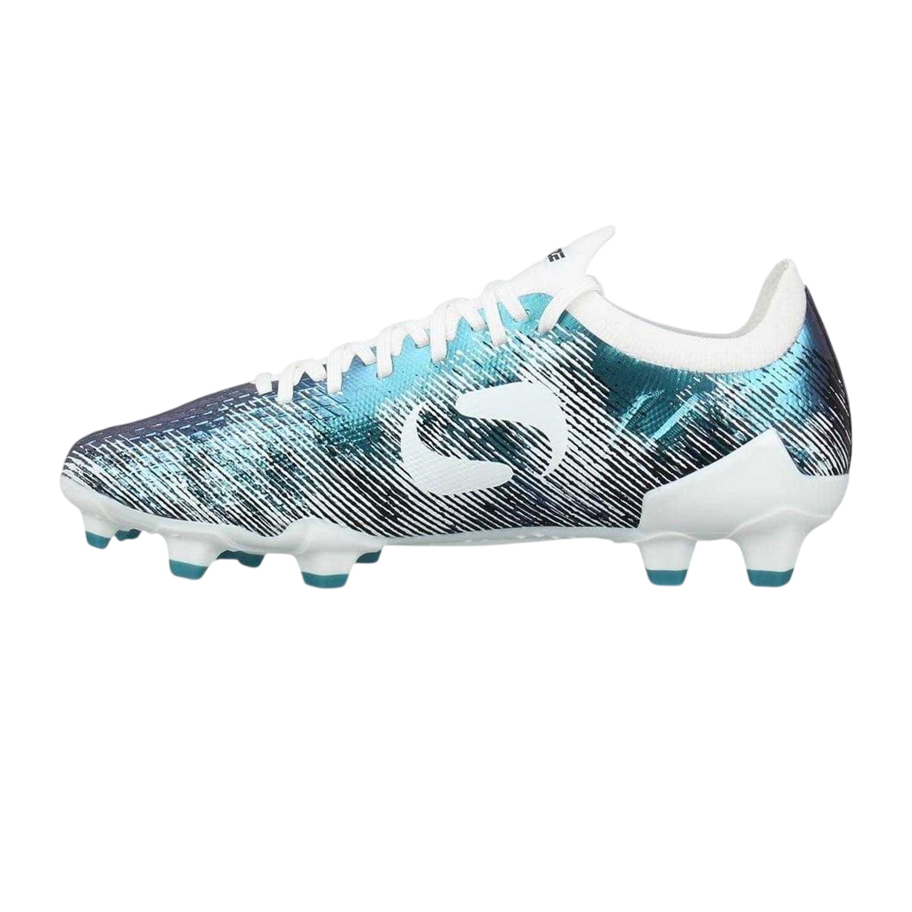 Emerald - Side - Sondico Childrens-Kids Blaze Knitted Sock Football Boots