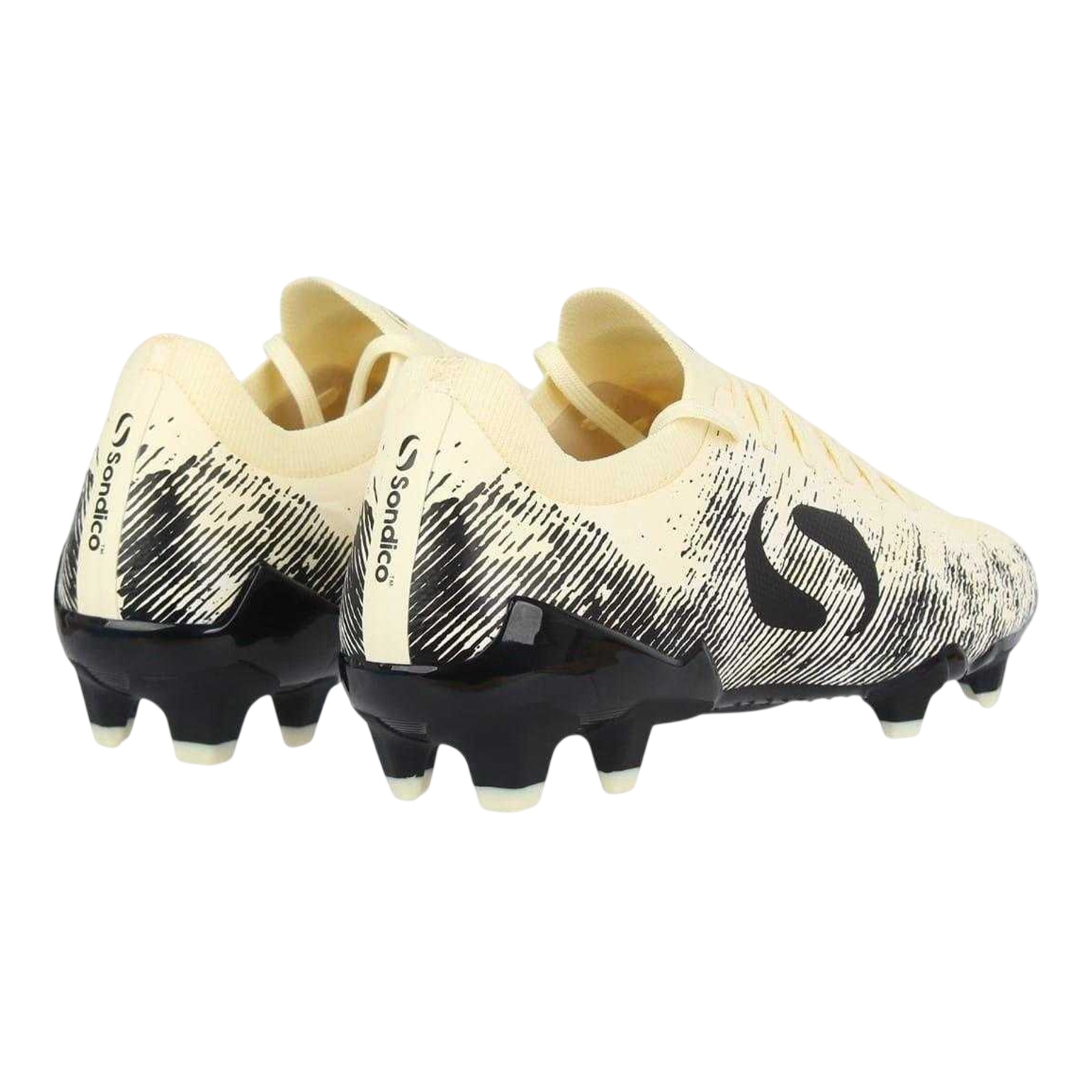 Lemonade-Black - Back - Sondico Childrens-Kids Blaze Knitted Sock Football Boots