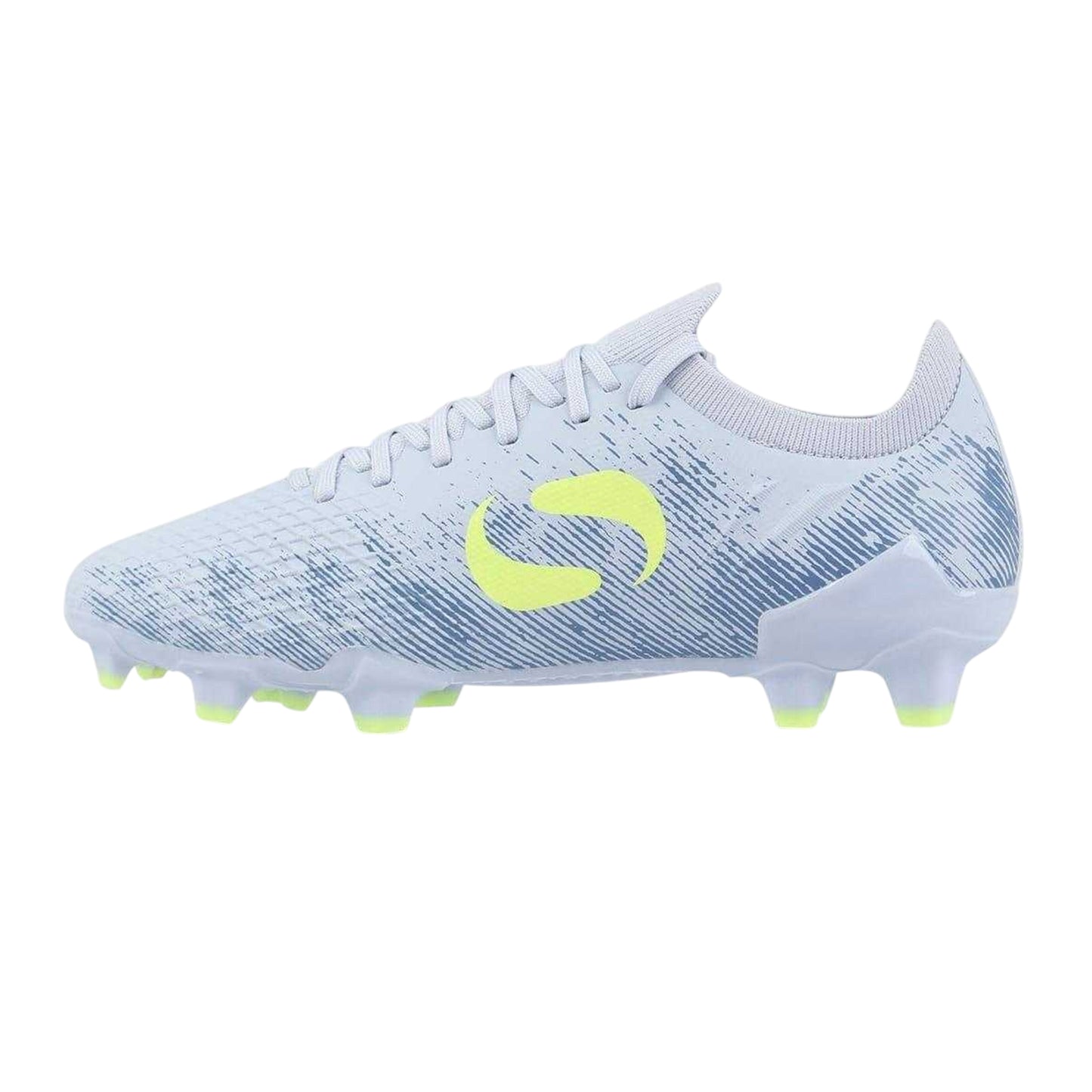 Purple-Lime - Back - Sondico Childrens-Kids Blaze Knitted Sock Football Boots