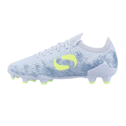 Purple-Lime - Back - Sondico Childrens-Kids Blaze Knitted Sock Football Boots