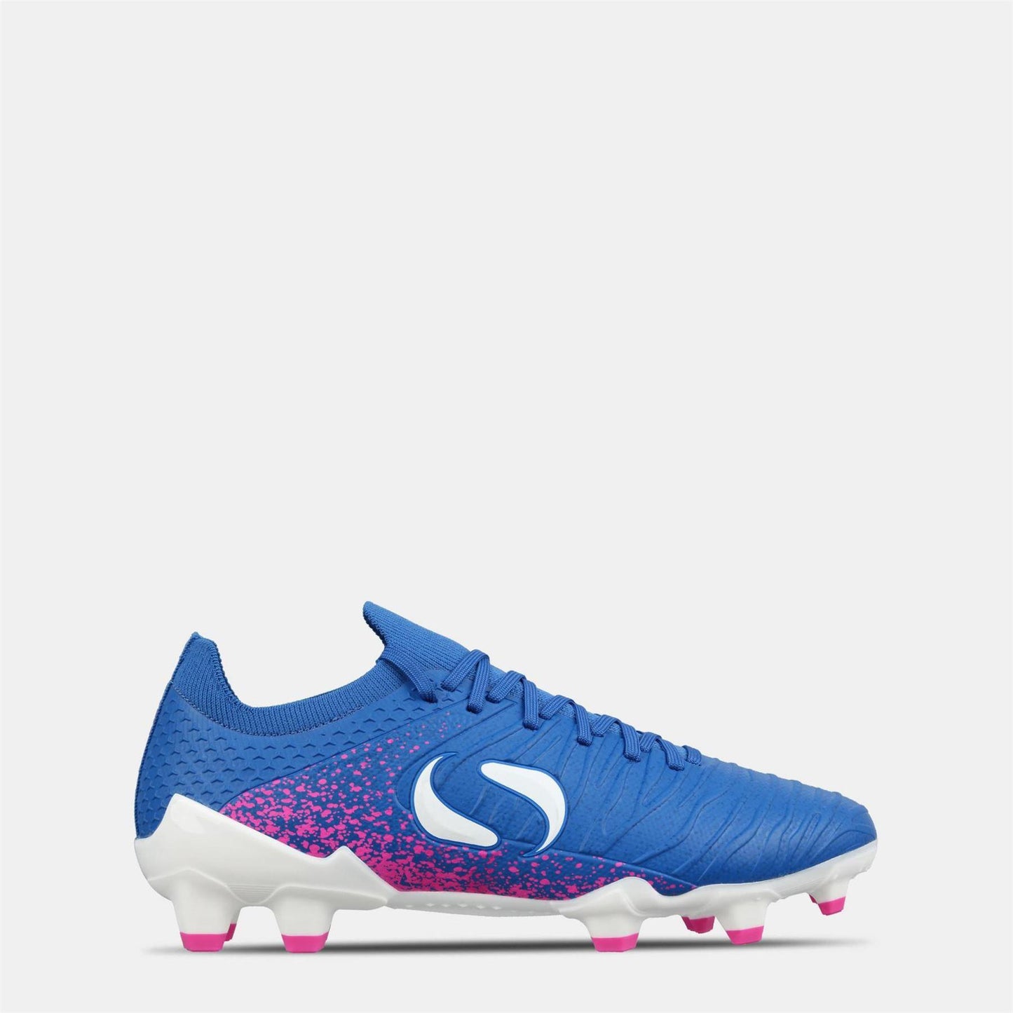 Blue-Pink - Front - Sondico Childrens-Kids Blaze Knitted Sock Football Boots