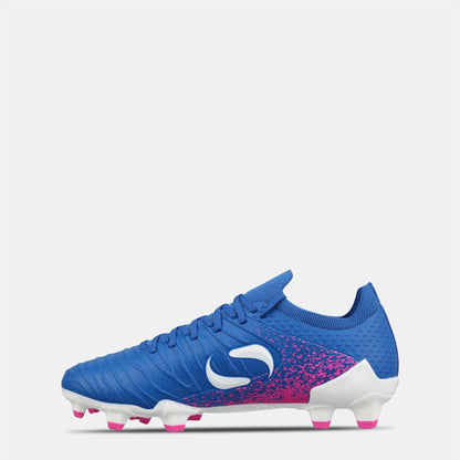 Blue-Pink - Back - Sondico Childrens-Kids Blaze Knitted Sock Football Boots