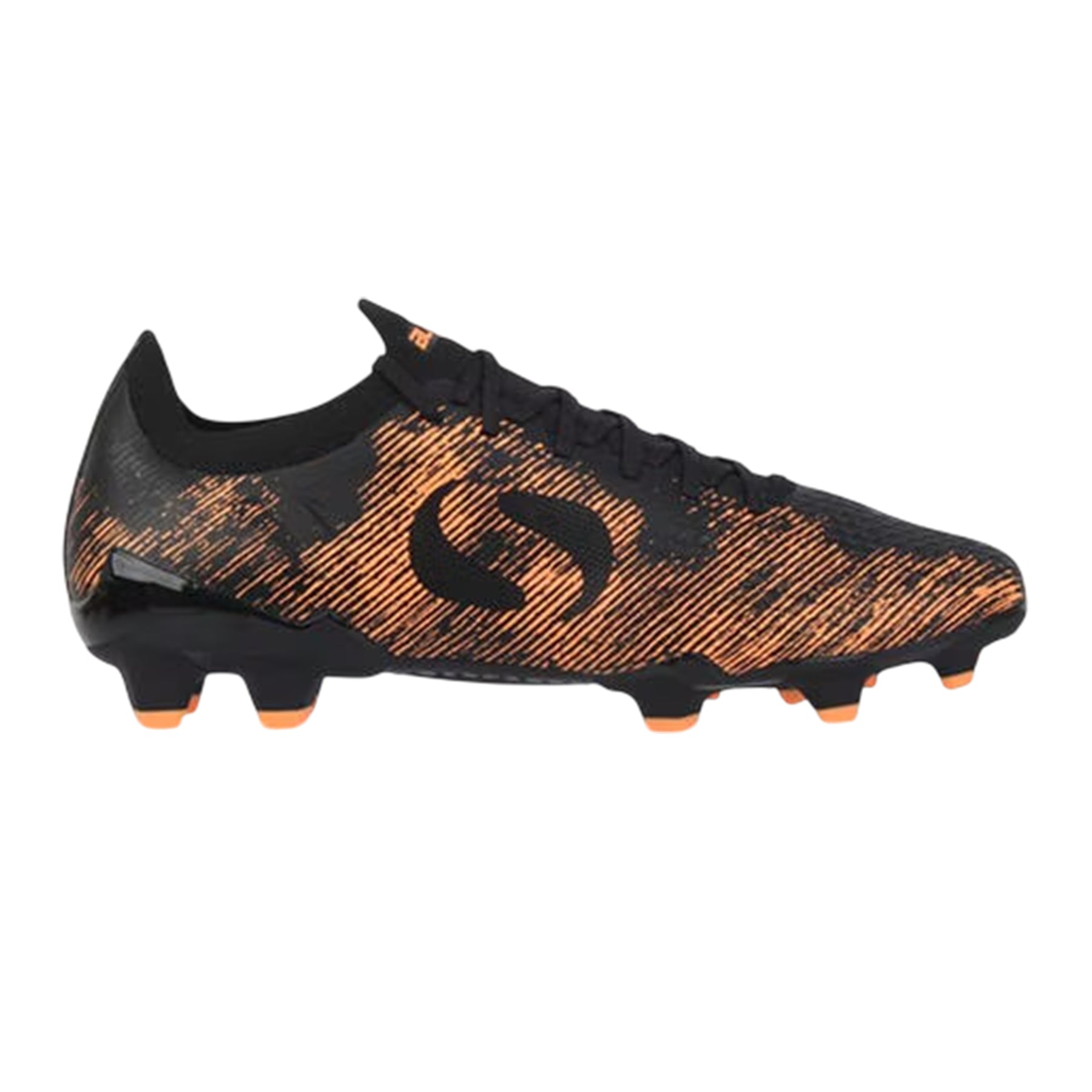 Black-Orange - Front - Sondico Childrens-Kids Blaze Knitted Sock Football Boots