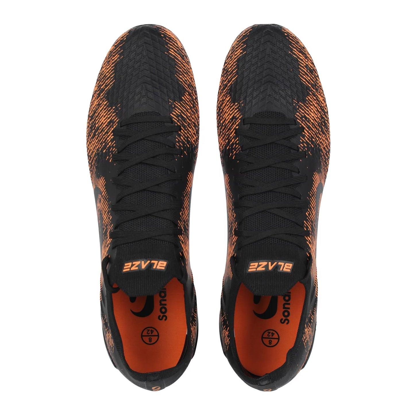 Black-Orange - Lifestyle - Sondico Childrens-Kids Blaze Knitted Sock Football Boots