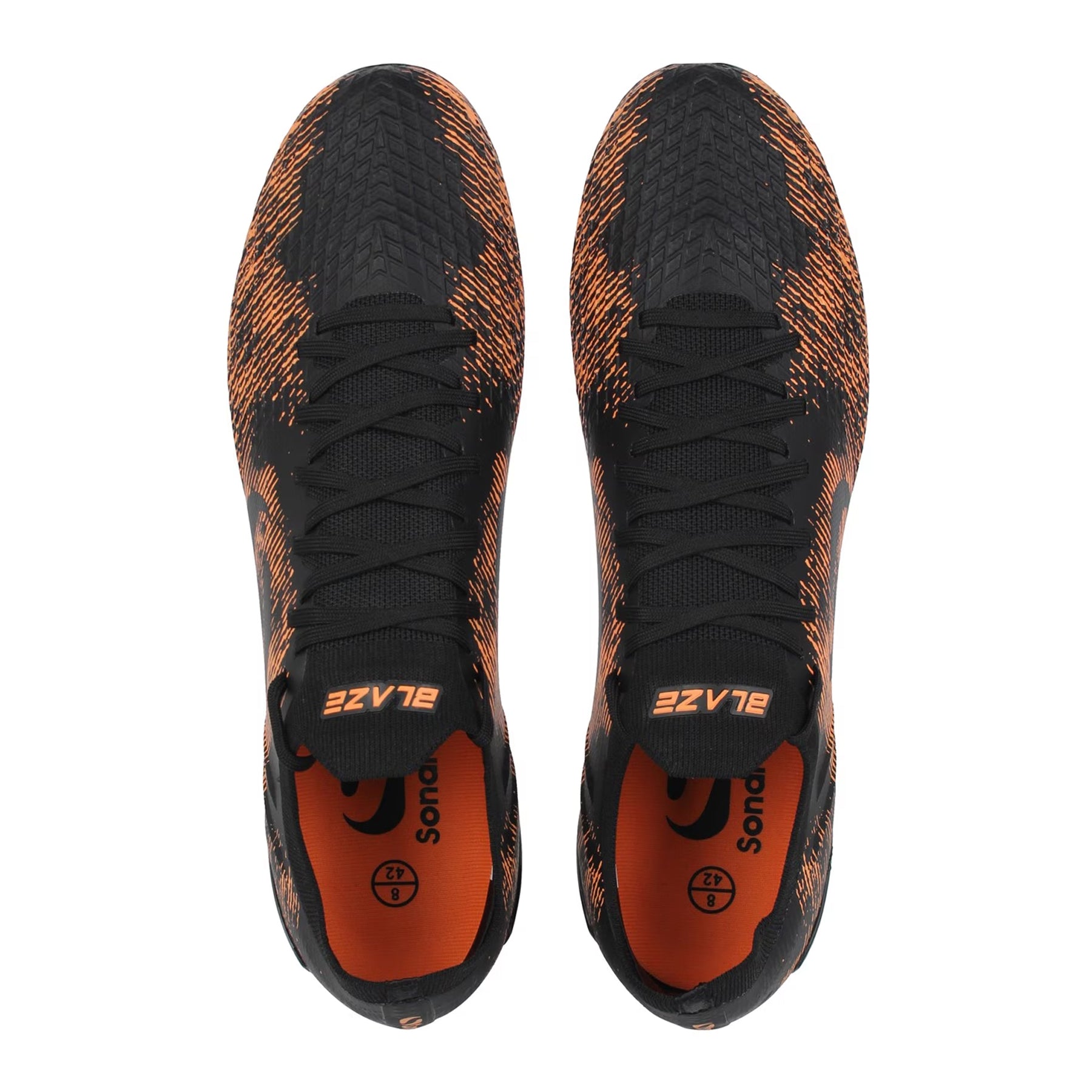 Black-Orange - Lifestyle - Sondico Childrens-Kids Blaze Knitted Sock Football Boots