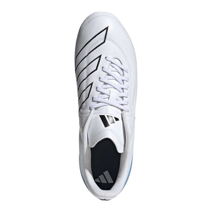 White-Black-Blue - Lifestyle - Adidas Mens Adizero Soft Ground Rugby Boots