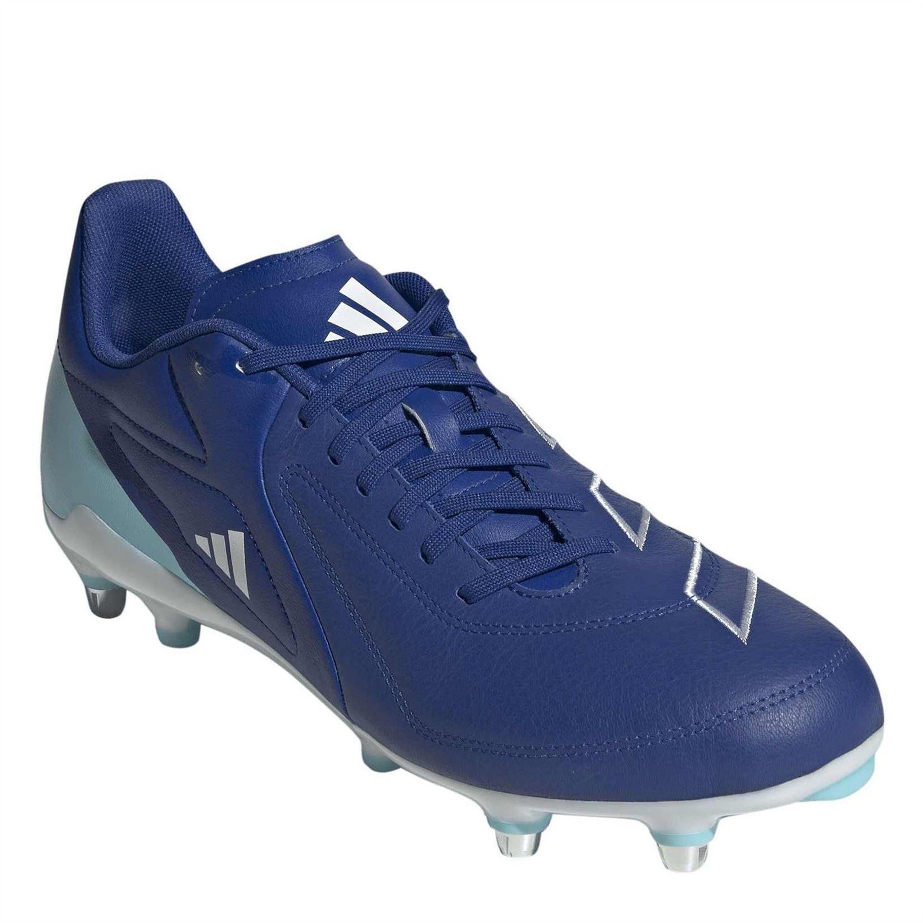 Team Royal Blue - Side - Adidas Mens Adizero Soft Ground Rugby Boots