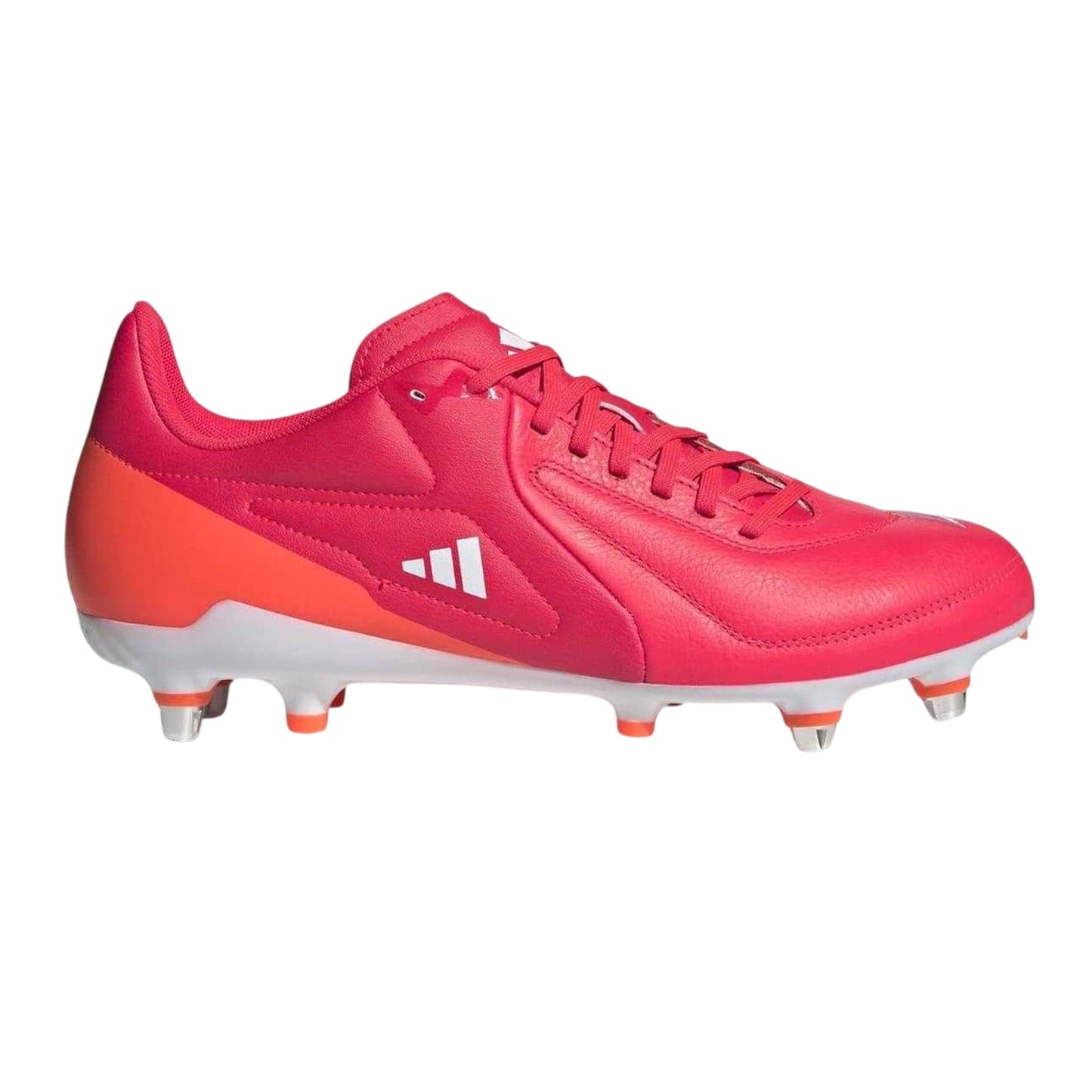 Lucid Red - Front - Adidas Mens Adizero Soft Ground Rugby Boots