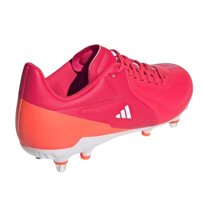 Lucid Red - Back - Adidas Mens Adizero Soft Ground Rugby Boots