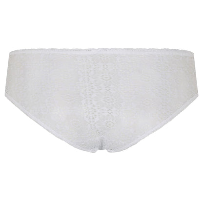 Cloud White - Back - Ralph Lauren Womens-Ladies Floral Lace Hipster Briefs
