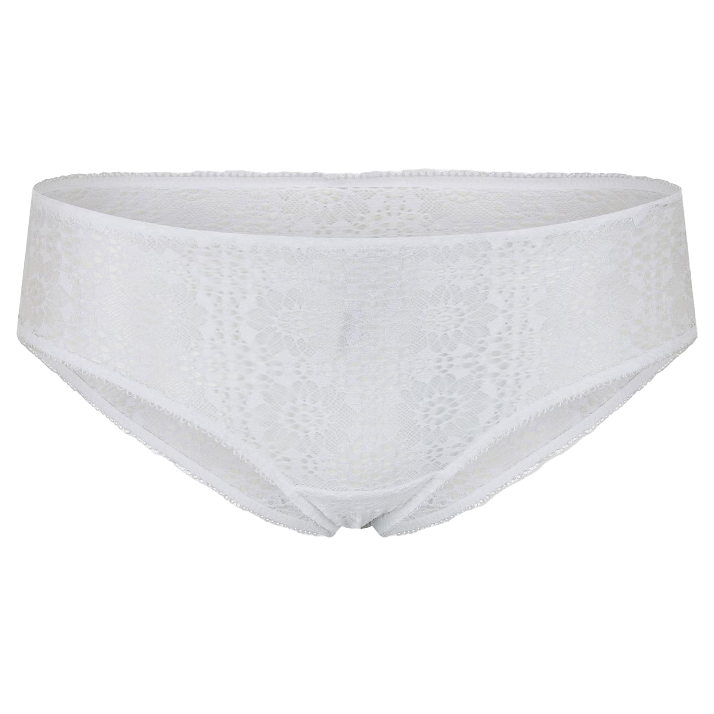 Cloud White - Front - Ralph Lauren Womens-Ladies Floral Lace Hipster Briefs