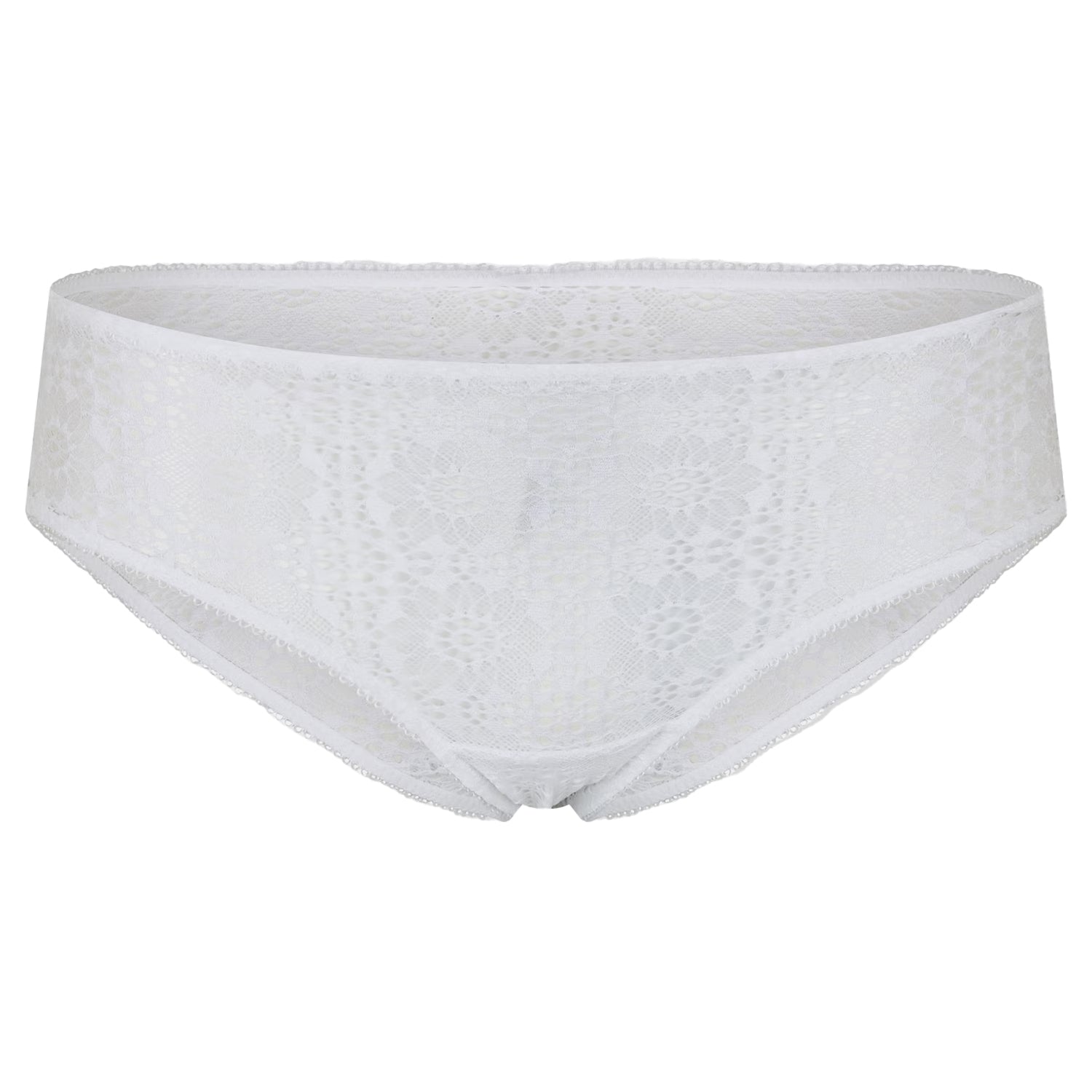 Cloud White - Front - Ralph Lauren Womens-Ladies Floral Lace Hipster Briefs