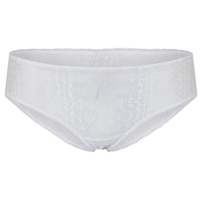 Cloud White - Front - Ralph Lauren Womens-Ladies Floral Lace Hipster Briefs