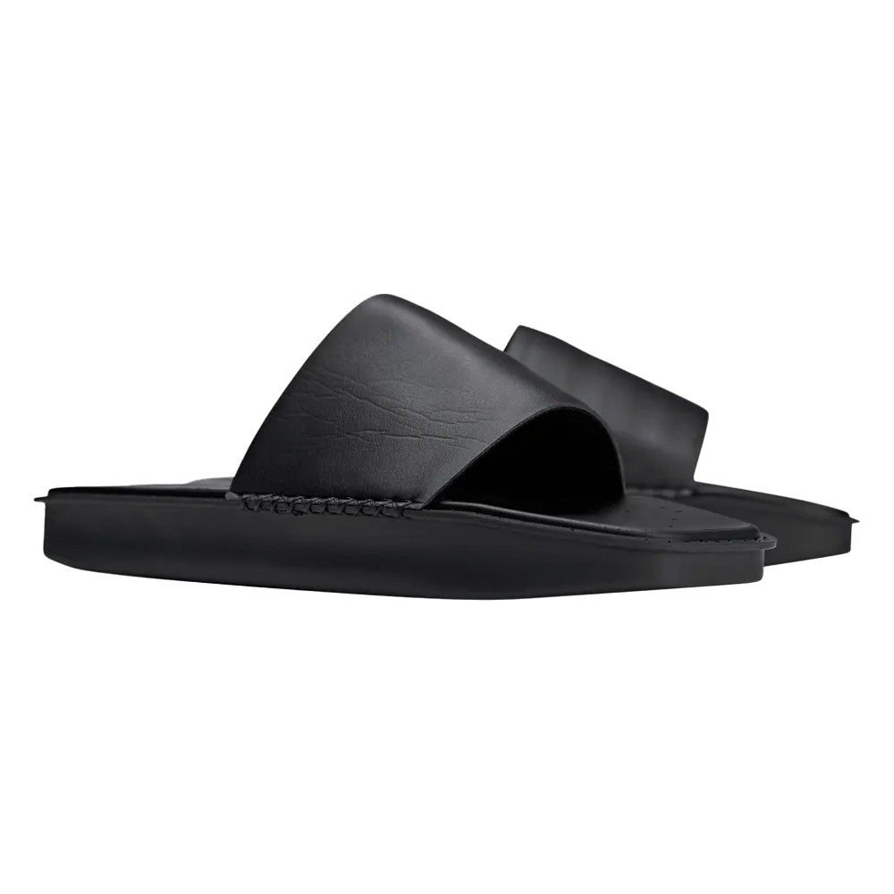 Black - Front - Y-3 Mens Water Sliders