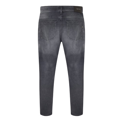 Black - Back - Boss Mens Denim 5 Pockets Slim Jeans