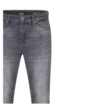 Black - Side - Boss Mens Denim 5 Pockets Slim Jeans