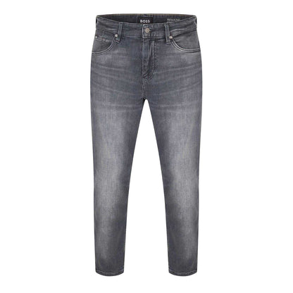 Black - Front - Boss Mens Denim 5 Pockets Slim Jeans