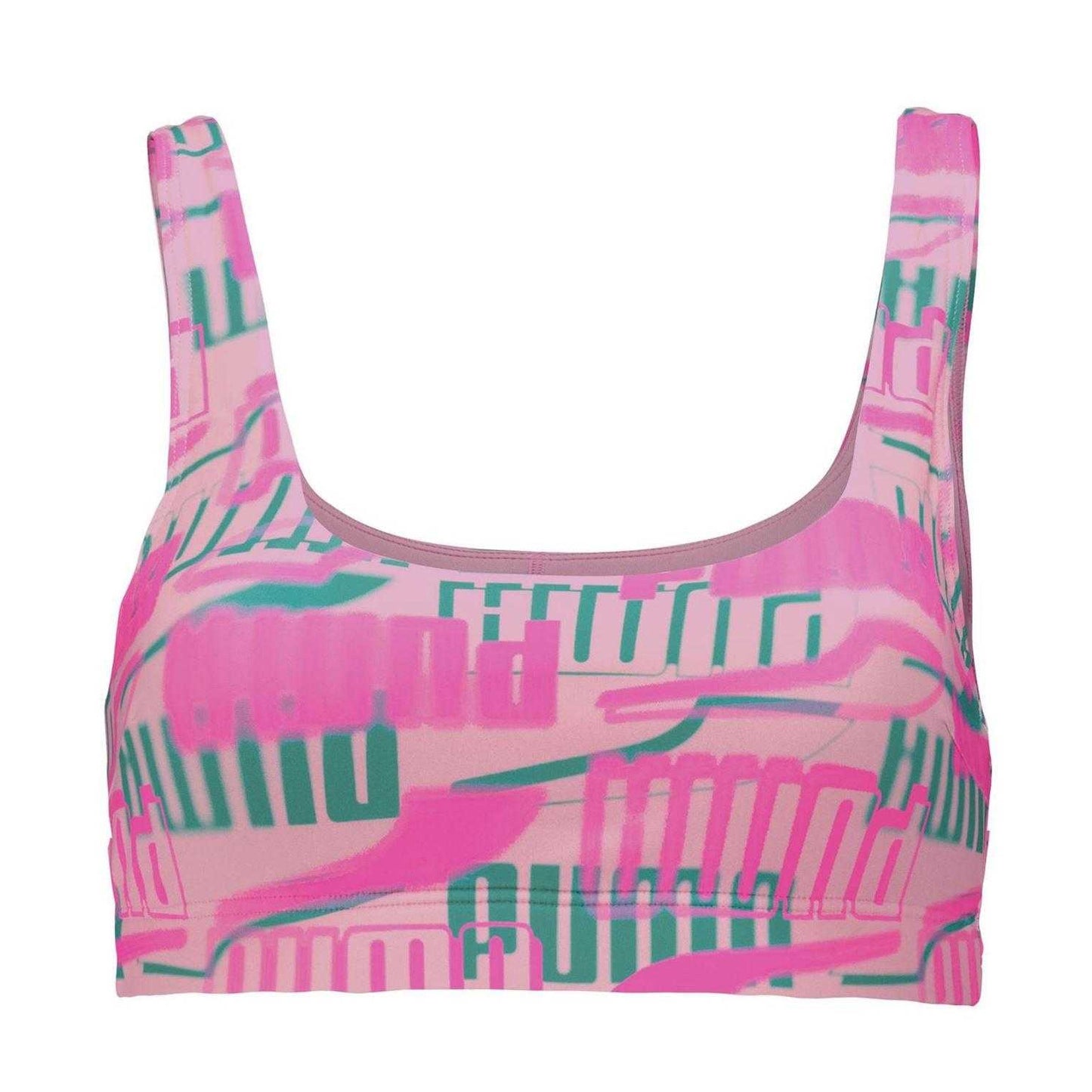 Pink - Front - Puma Womens-Ladies One Piece Swimsuit