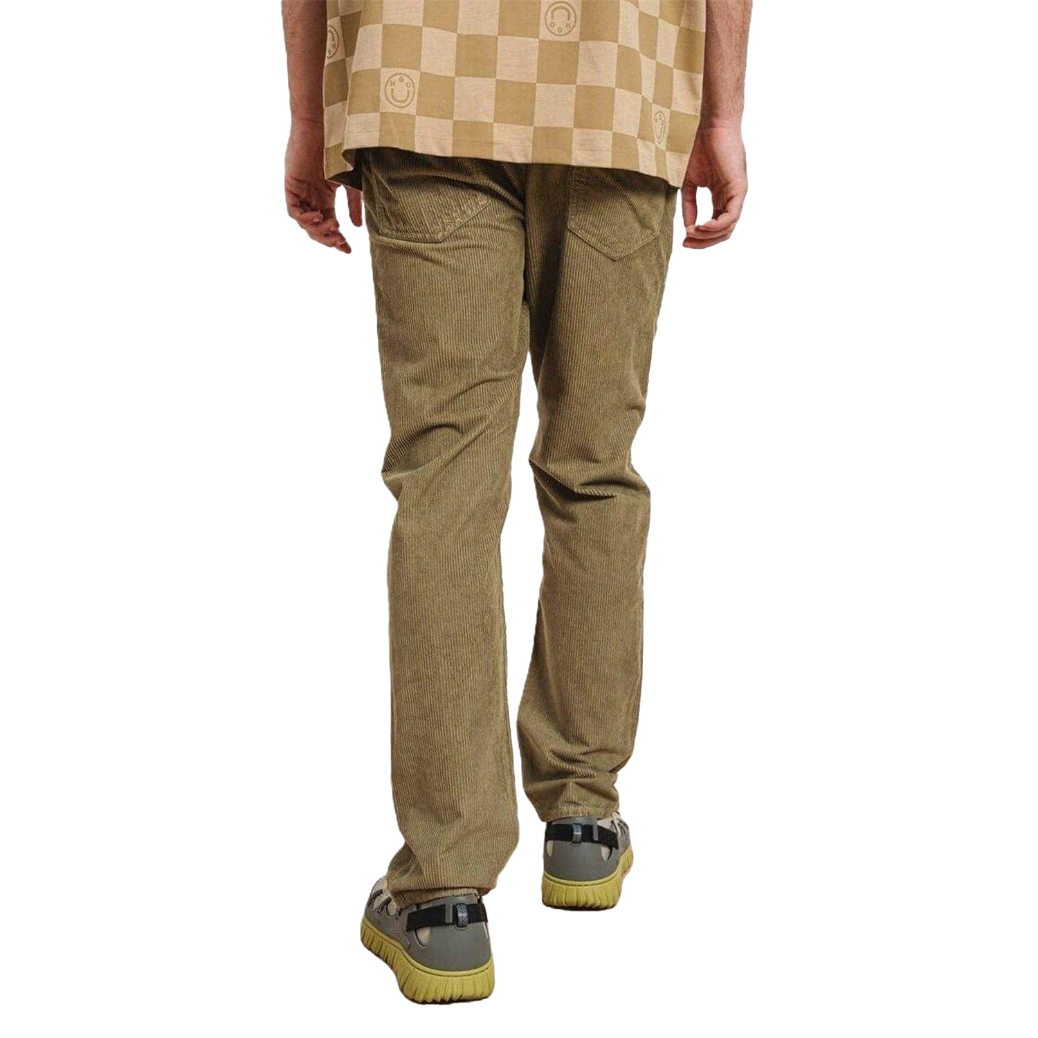 Green - Back - Hugo Mens Jonah Ribbed Patterned Slim Jeans