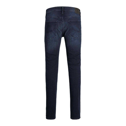 Blue Denim - Back - Jack And Jones Mens Liam Denim Mid Rise Jeans