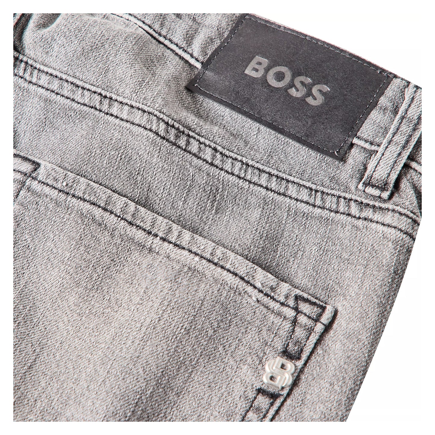 Black - Side - Boss Mens Delaware Slim Jeans