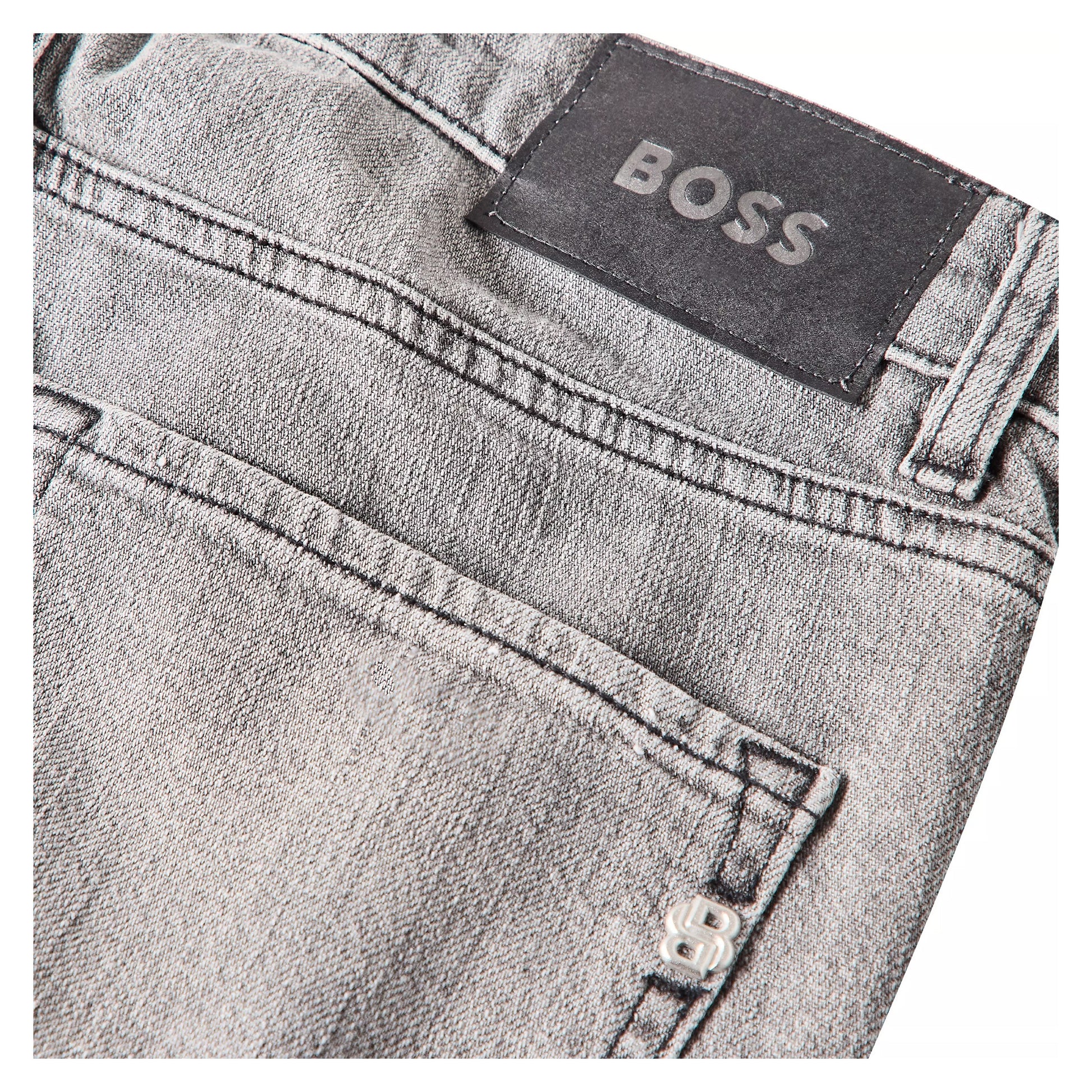 Black - Side - Boss Mens Delaware Slim Jeans