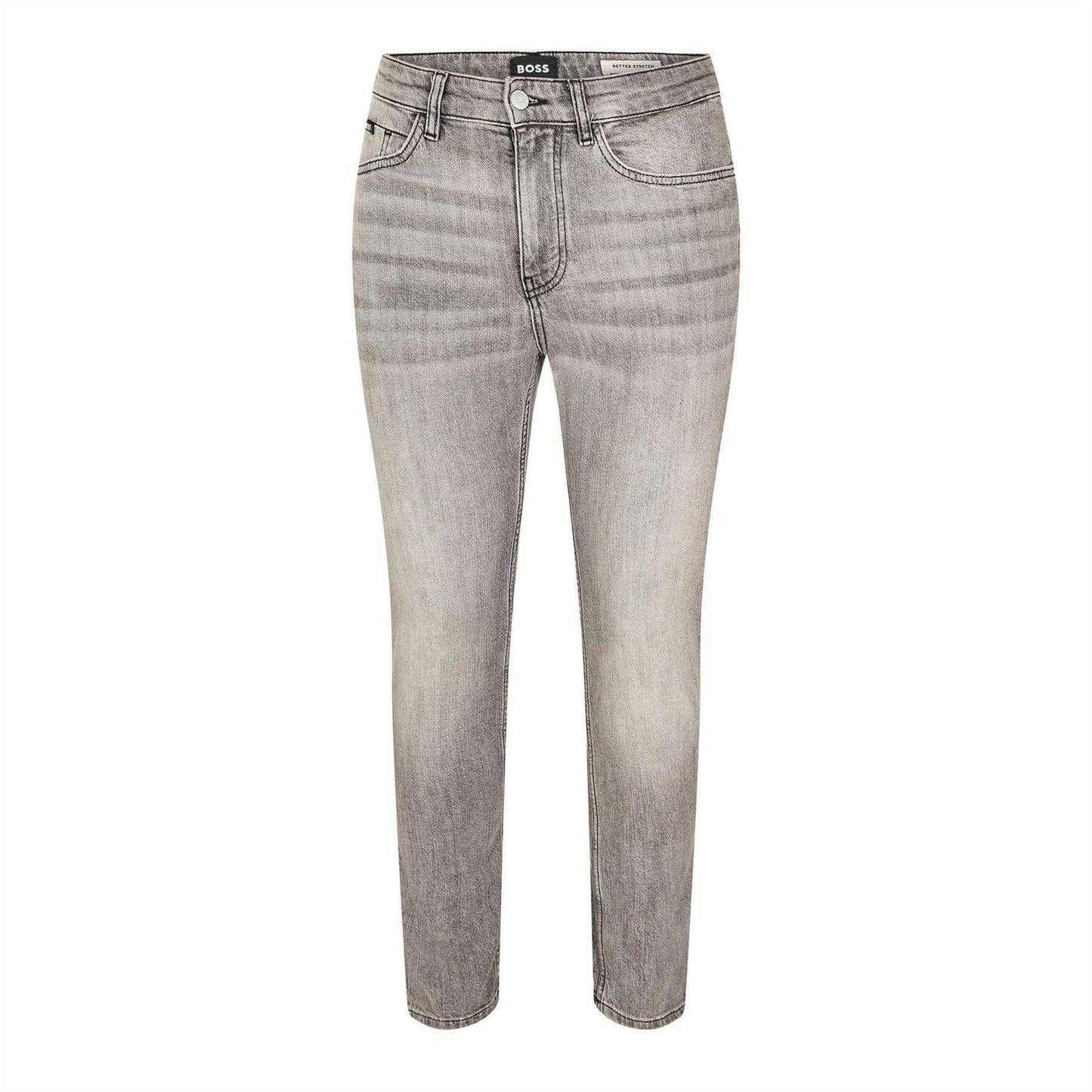 Black - Front - Boss Mens Delaware Slim Jeans