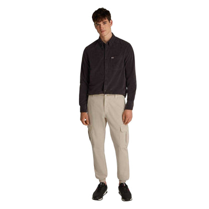 Beige - Lifestyle - Tommy Jeans Mens Ryan Straight Cargo Trousers