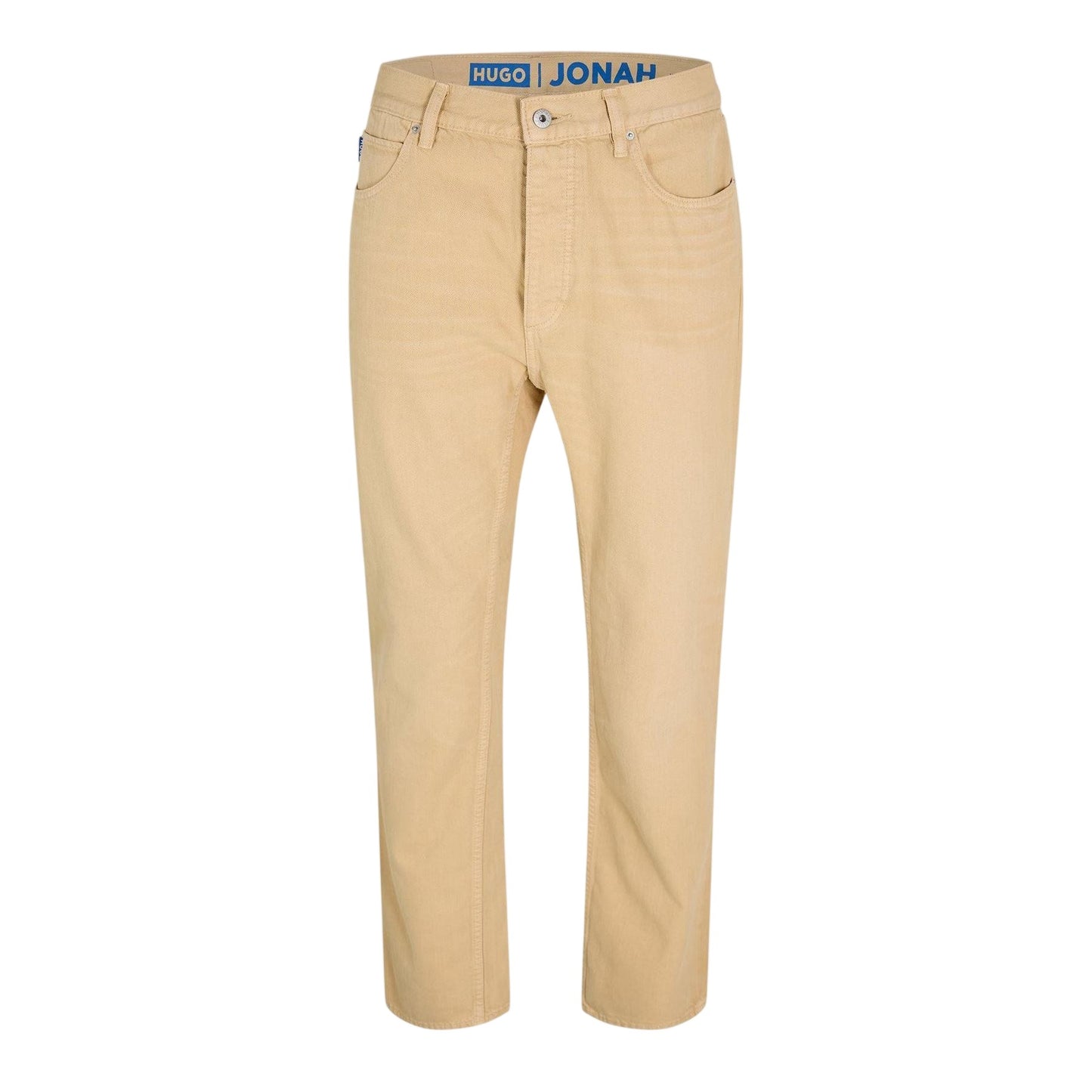 Medium Beige - Front - Boss Mens Jonah Denim Slim Jeans