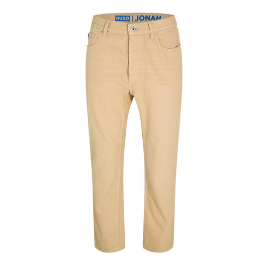Medium Beige - Front - Boss Mens Jonah Denim Slim Jeans