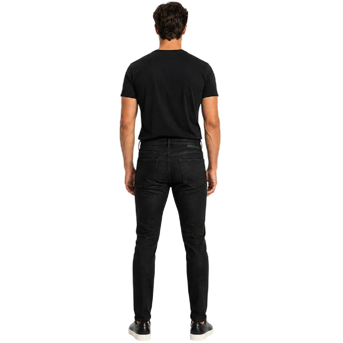 Dark Blue - Back - Boss Mens P-Taber Denim Slim Jeans