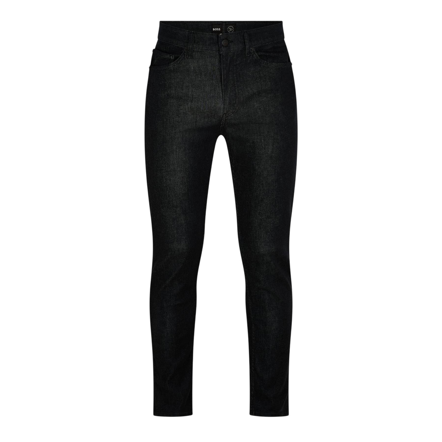 Dark Blue - Front - Boss Mens P-Taber Denim Slim Jeans