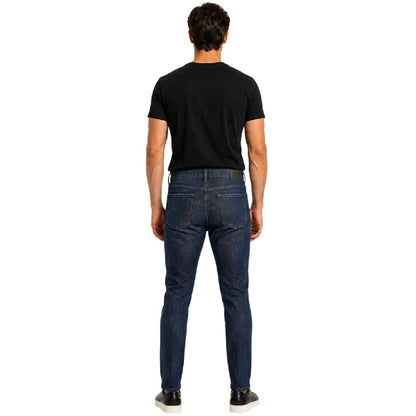 Dark Blue - Back - Boss Mens Delaware 3 Denim Slim Jeans