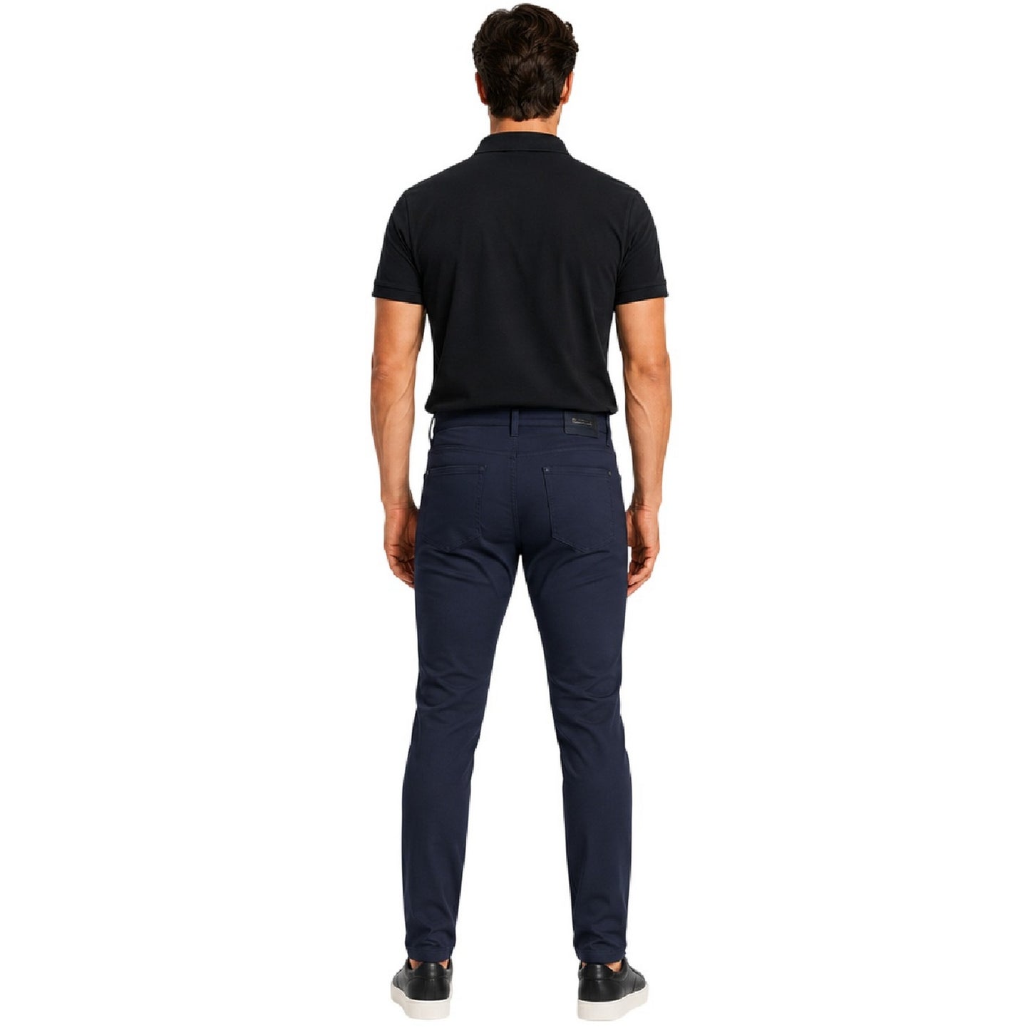 Navy - Back - Boss Mens Taber Plain Slim Jeans