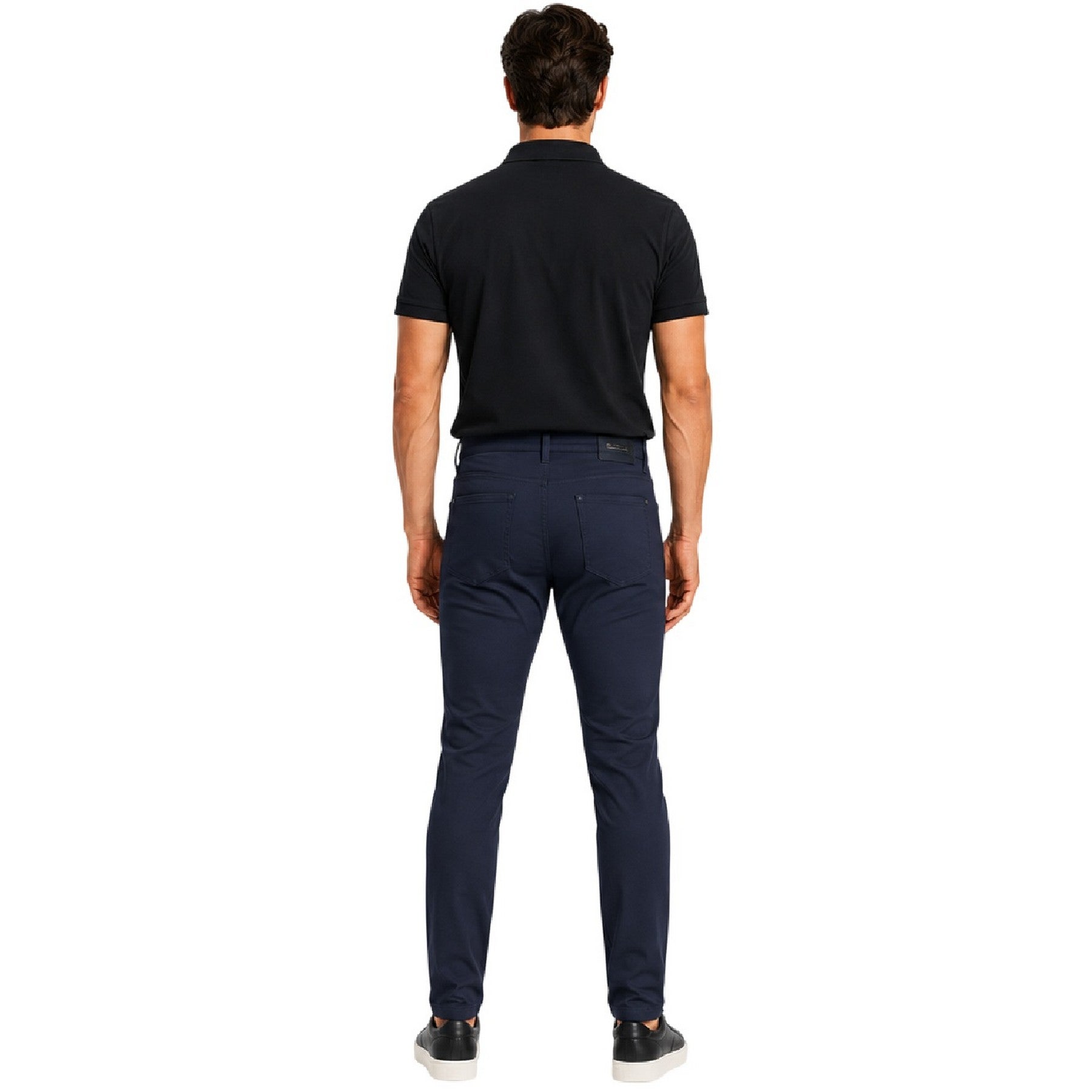 Navy - Back - Boss Mens Taber Plain Slim Jeans