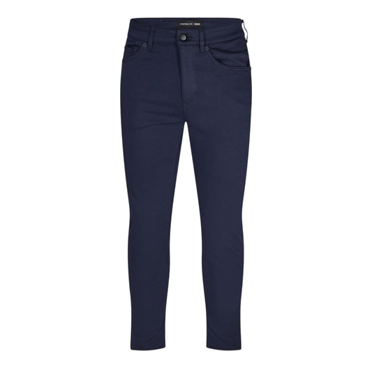 Navy - Front - Boss Mens Taber Plain Slim Jeans