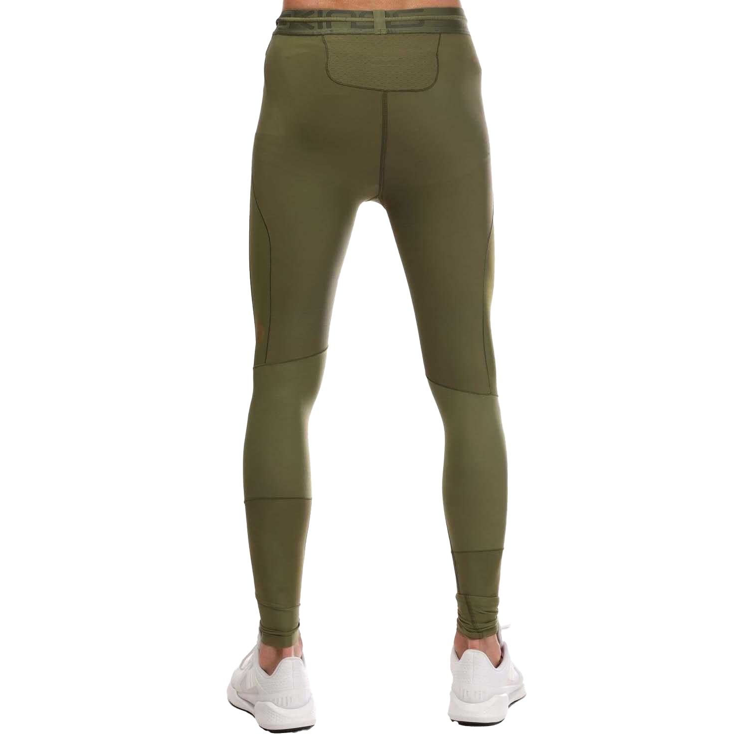 Khaki Green - Back - Skins Mens Series-5 Long Tights