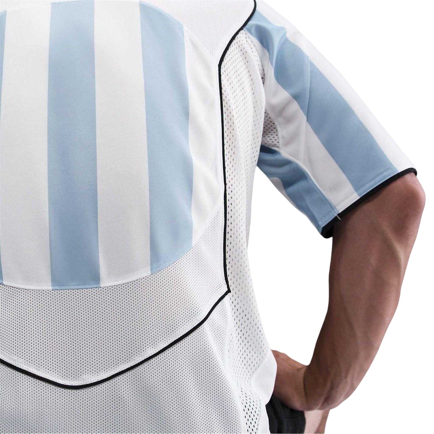 White-Blue - Side - Nike Mens Total 90 Energy Football Shirt